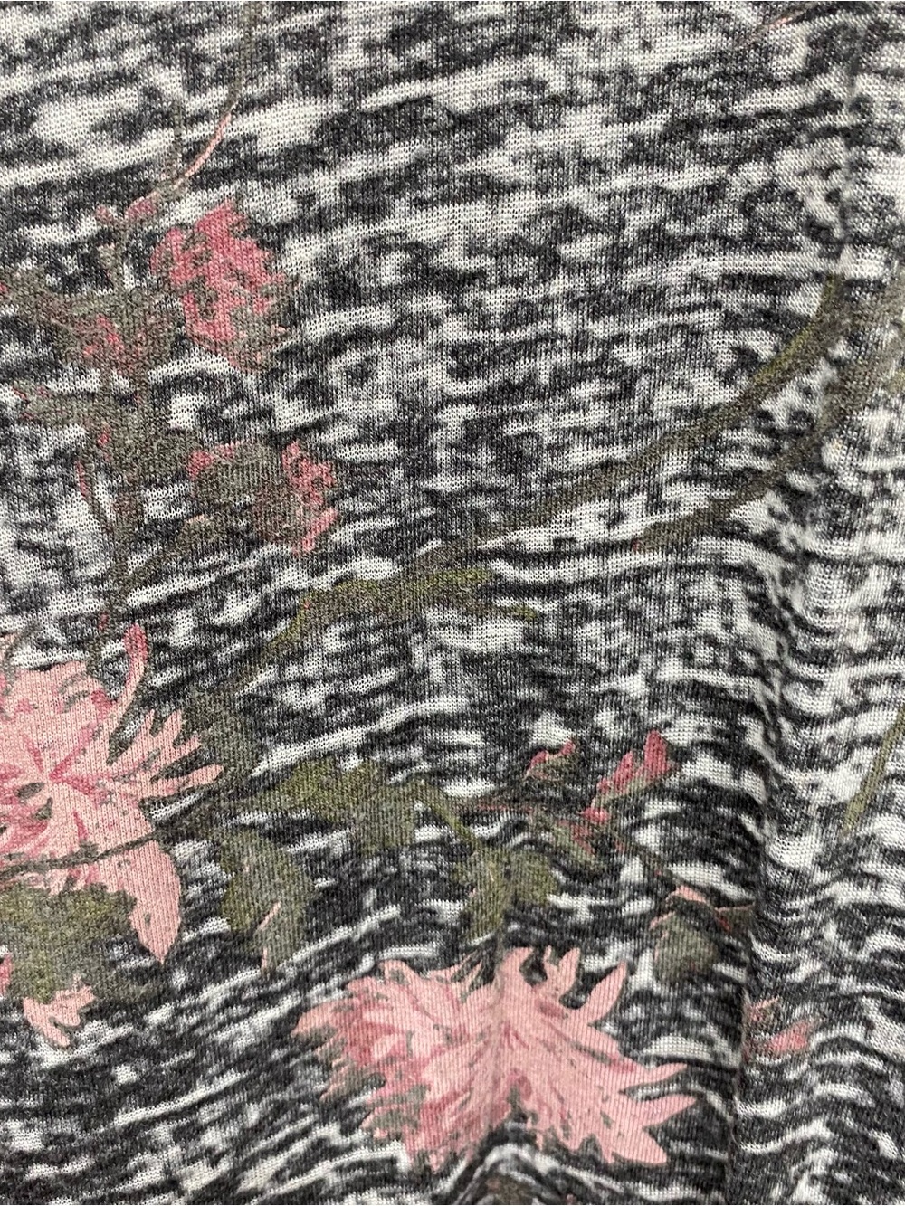 burn out floral dark academia xl shirt short sleeve twist front cottagecore - Picture 4 of 8